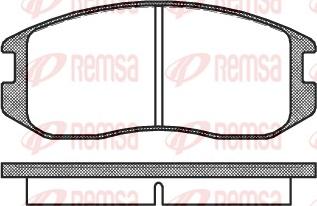 Remsa 0357.00 - Kit de plaquettes de frein, frein à disque cwaw.fr