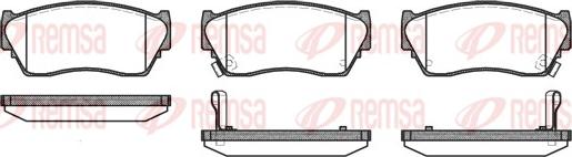 Remsa 0364.02 - Kit de plaquettes de frein, frein à disque cwaw.fr