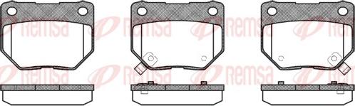 Remsa 0365.02 - Kit de plaquettes de frein, frein à disque cwaw.fr