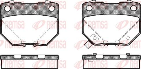 Remsa 0365.21 - Kit de plaquettes de frein, frein à disque cwaw.fr