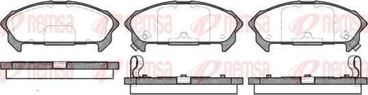 Remsa 0360.02 - Kit de plaquettes de frein, frein à disque cwaw.fr