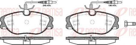 Remsa 0305.44 - Kit de plaquettes de frein, frein à disque cwaw.fr