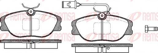 Remsa 0305.02 - Kit de plaquettes de frein, frein à disque cwaw.fr