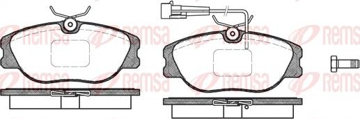 Remsa 0305.31 - Kit de plaquettes de frein, frein à disque cwaw.fr