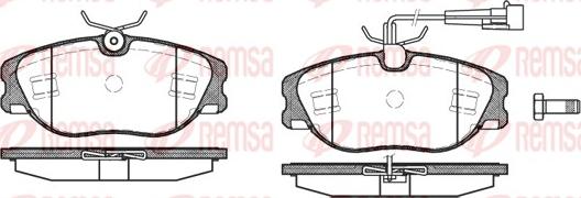 Remsa 0305.72 - Kit de plaquettes de frein, frein à disque cwaw.fr