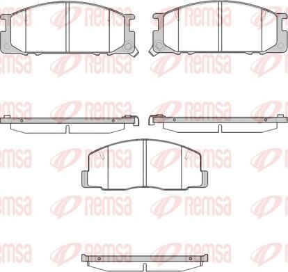 Remsa 0306.12 - Kit de plaquettes de frein, frein à disque cwaw.fr