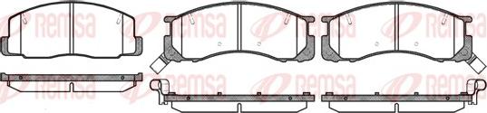 Remsa 0306.32 - Kit de plaquettes de frein, frein à disque cwaw.fr