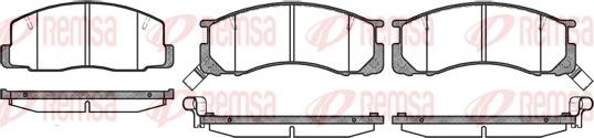 Remsa 0306.22 - Kit de plaquettes de frein, frein à disque cwaw.fr