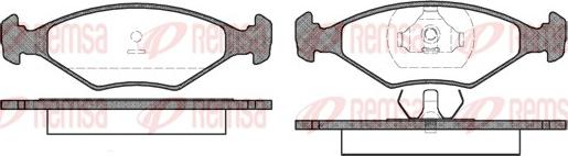 Remsa 0301.00 - Kit de plaquettes de frein, frein à disque cwaw.fr