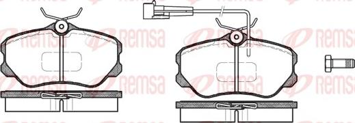 Remsa 0303.02 - Kit de plaquettes de frein, frein à disque cwaw.fr