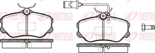 Remsa 0303.12 - Kit de plaquettes de frein, frein à disque cwaw.fr