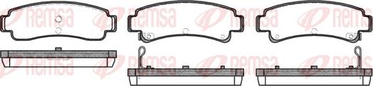 Remsa 0302.02 - Kit de plaquettes de frein, frein à disque cwaw.fr