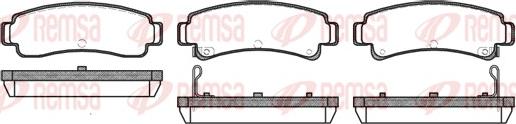 Remsa 0302.12 - Kit de plaquettes de frein, frein à disque cwaw.fr