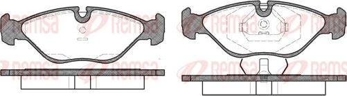 Remsa 0319.00 - Kit de plaquettes de frein, frein à disque cwaw.fr