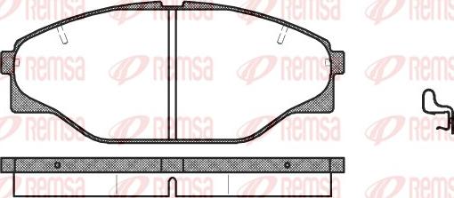 Remsa 0314.04 - Kit de plaquettes de frein, frein à disque cwaw.fr