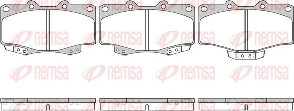 Remsa 0315.04 - Kit de plaquettes de frein, frein à disque cwaw.fr