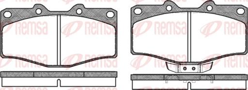 Remsa 0315.02 - Kit de plaquettes de frein, frein à disque cwaw.fr