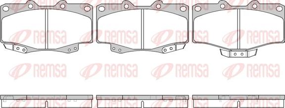 Remsa 0315.14 - Kit de plaquettes de frein, frein à disque cwaw.fr