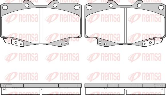 Remsa 0315.22 - Kit de plaquettes de frein, frein à disque cwaw.fr