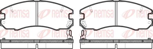 Remsa 0316.04 - Kit de plaquettes de frein, frein à disque cwaw.fr