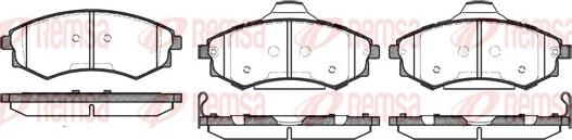 Remsa 0318.06 - Kit de plaquettes de frein, frein à disque cwaw.fr