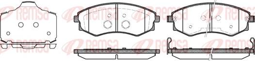 Remsa 0318.03 - Kit de plaquettes de frein, frein à disque cwaw.fr