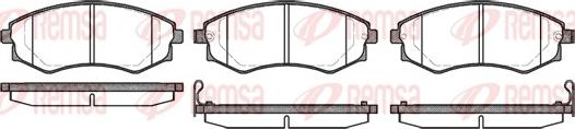 Remsa 0318.12 - Kit de plaquettes de frein, frein à disque cwaw.fr