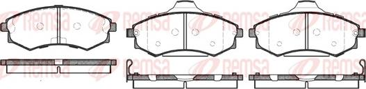 Remsa 0318.82 - Kit de plaquettes de frein, frein à disque cwaw.fr