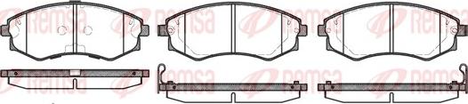 Remsa 0318.32 - Kit de plaquettes de frein, frein à disque cwaw.fr