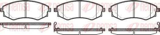 Remsa 0318.22 - Kit de plaquettes de frein, frein à disque cwaw.fr