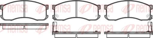 Remsa 0313.02 - Kit de plaquettes de frein, frein à disque cwaw.fr