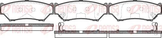 Remsa 0389.12 - Kit de plaquettes de frein, frein à disque cwaw.fr