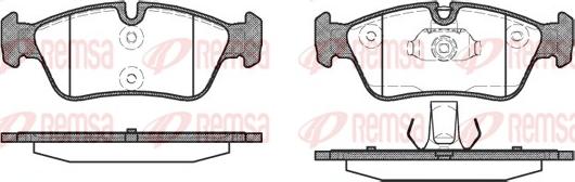 Remsa 0384.40 - Kit de plaquettes de frein, frein à disque cwaw.fr