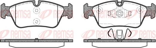 Remsa 0384.60 - Kit de plaquettes de frein, frein à disque cwaw.fr