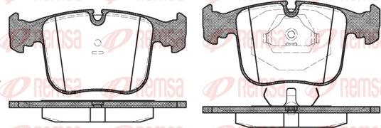 Remsa 0380.00 - Kit de plaquettes de frein, frein à disque cwaw.fr