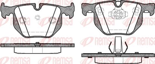 Remsa 0381.40 - Kit de plaquettes de frein, frein à disque cwaw.fr