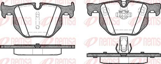 Remsa 0381.60 - Kit de plaquettes de frein, frein à disque cwaw.fr