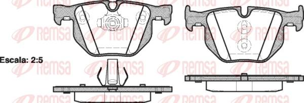 Remsa 0381.61 - Kit de plaquettes de frein, frein à disque cwaw.fr