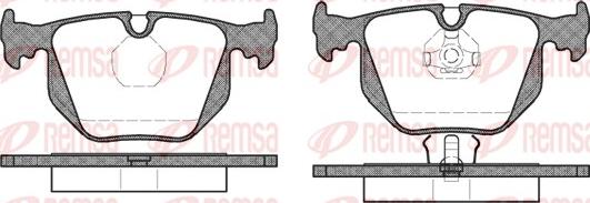 Remsa 0381.00 - Kit de plaquettes de frein, frein à disque cwaw.fr