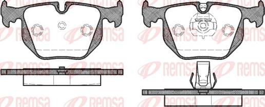 Remsa 0381.30 - Kit de plaquettes de frein, frein à disque cwaw.fr