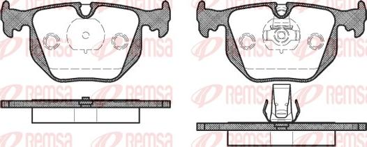 Remsa 0381.20 - Kit de plaquettes de frein, frein à disque cwaw.fr