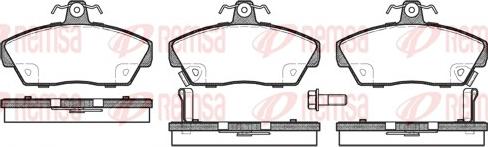 Remsa 0330.02 - Kit de plaquettes de frein, frein à disque cwaw.fr