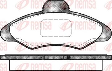 Remsa 0331.00 - Kit de plaquettes de frein, frein à disque cwaw.fr