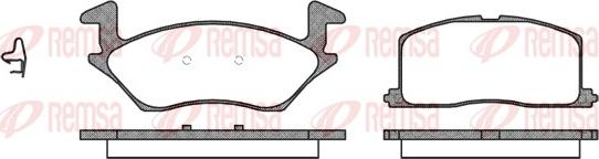 Remsa 0332.02 - Kit de plaquettes de frein, frein à disque cwaw.fr