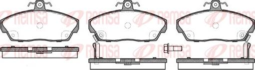 Remsa 0337.02 - Kit de plaquettes de frein, frein à disque cwaw.fr