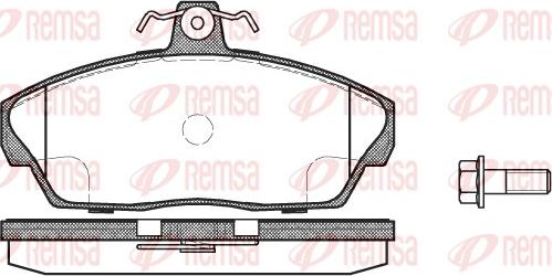 Remsa 0337.10 - Kit de plaquettes de frein, frein à disque cwaw.fr