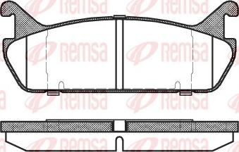 Remsa 0329.00 - Kit de plaquettes de frein, frein à disque cwaw.fr