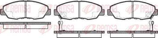 Remsa 0324.02 - Kit de plaquettes de frein, frein à disque cwaw.fr