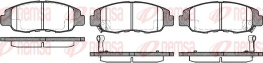 Remsa 0324.12 - Kit de plaquettes de frein, frein à disque cwaw.fr