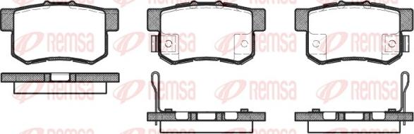 Remsa 0325.52 - Kit de plaquettes de frein, frein à disque cwaw.fr